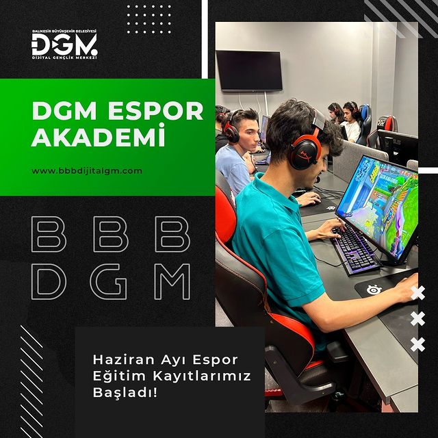 Balıkesir Büyükşehir Belediyesi’nin Dijital Gençlik Merkezi: Haziran Ayı E-Spor Akademi Eğitimleri Başladı