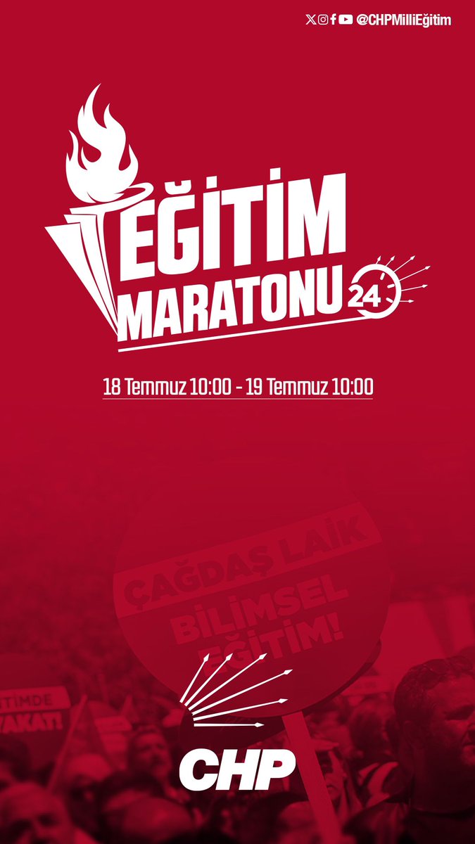 Cumhuriyet Halk Partisi “Eğitim Maratonu” Düzenliyor