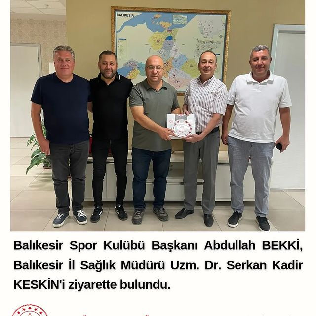 Balıkesir Spor Kulübü Başkanı, İl Sağlık Müdürü’nü Ziyaret Etti