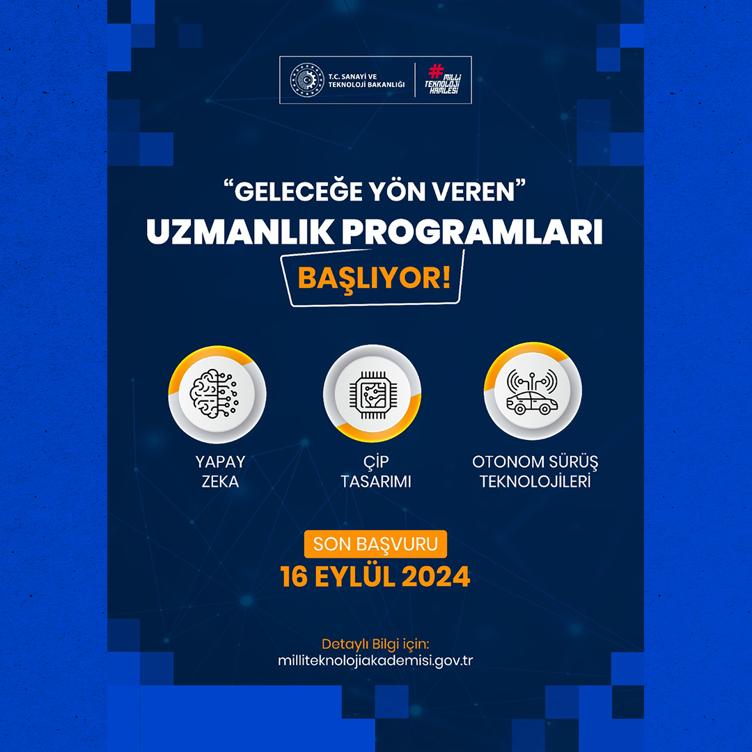 Sanayi ve Teknoloji Bakanlığı’ndan Yeni Uzmanlık Programları: “Geleceğe Yön Veren”