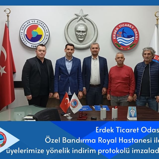 Özel Bandırma Royal Hastanesi, Erdek Ticaret Odası ile Sağlık İndirimi Protokolü Yaptı