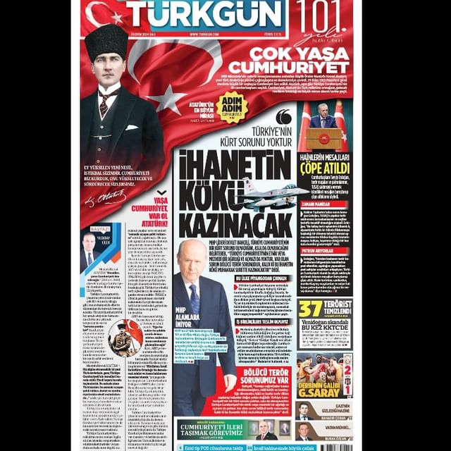 29 Ekim 2024 Salı Türkgün Gazetesi İncelemesi