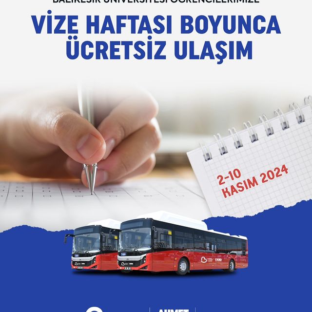 Balıkesir’de Üniversite Öğrencilerine Ücretsiz Ulaşım İmkanı