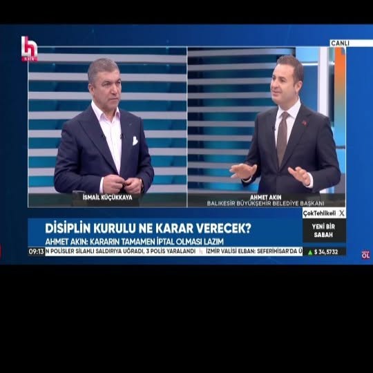 Balıkesir Belediye Başkanı Ahmet Akın, Halk TV’de Gazeteci İsmail Küçükkaya’nın Konuğu Oldu