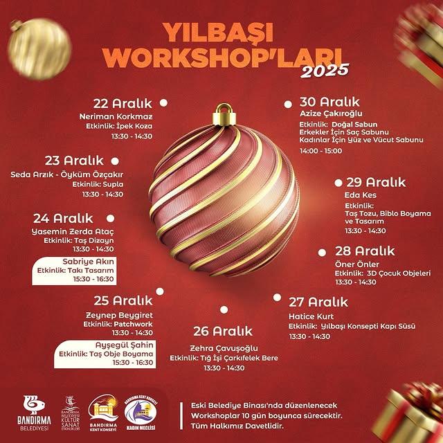 Yılbaşı Workshopları Başlıyor