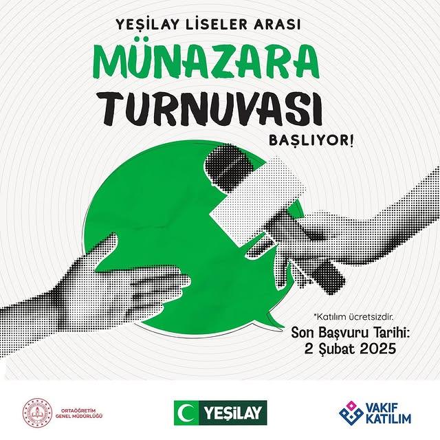 Yeşilay Liseler Arası Ödüllü Münazara Turnuvası Başlıyor