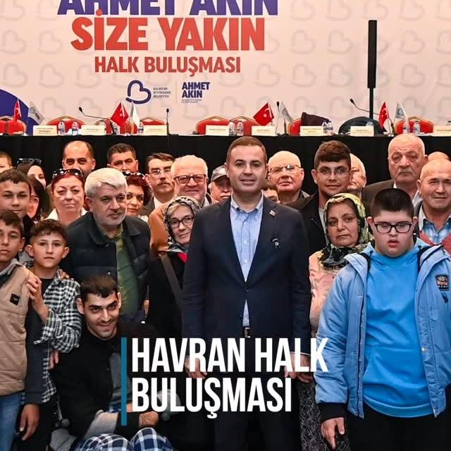 Balıkesir’in Havran ilçesinde Belediye Başkanı Ahmet Akın Hemşehrileriyle Bir Araya Geldi