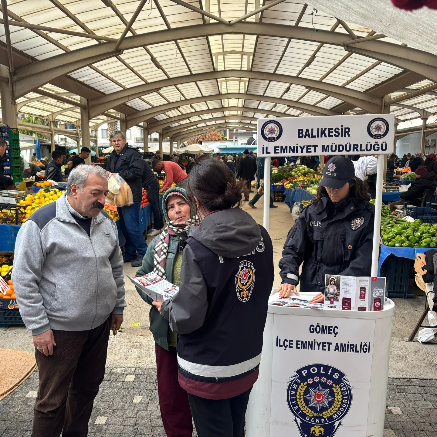 Gömeç’te Dolandırıcılık ve KADES Uygulaması Bilgilendirmesi Yapıldı