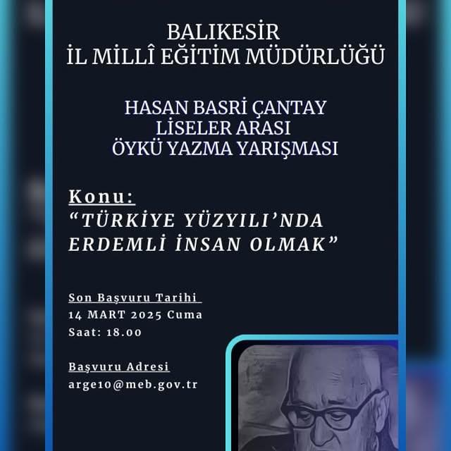 Balıkesir’de Yeni Öykü Yazma Yarışması Başlıyor