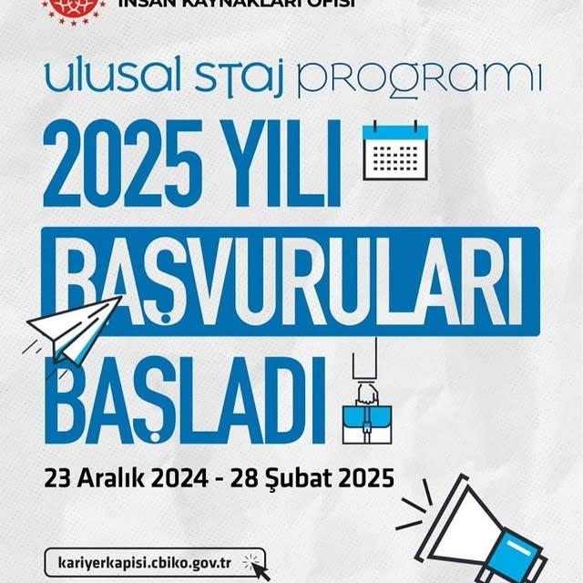 Ulusal Staj Programı Başvuruları Başladı