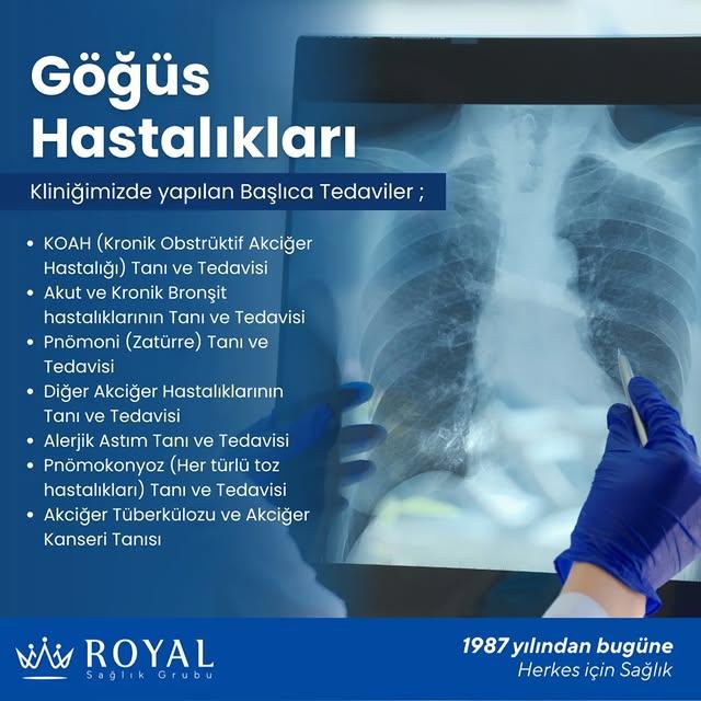 Özel Bandırma Royal Hastanesi’nde Göğüs Hastalıkları Kliniği