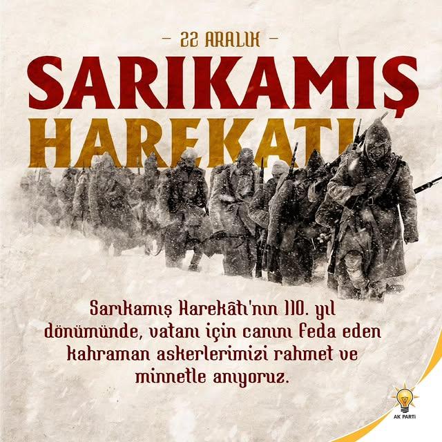 Sarıkamış Destanı’nın 110. Yılı Kutlanıyor