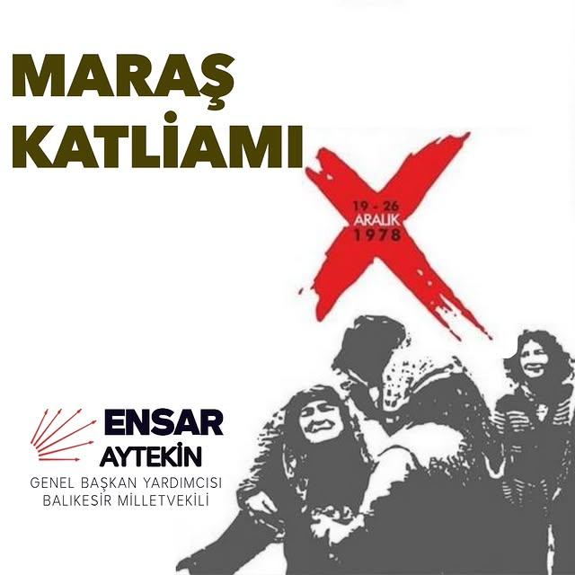 Kahramanmaraş’ta Maraş Katliamı’nın Acı Hatırası