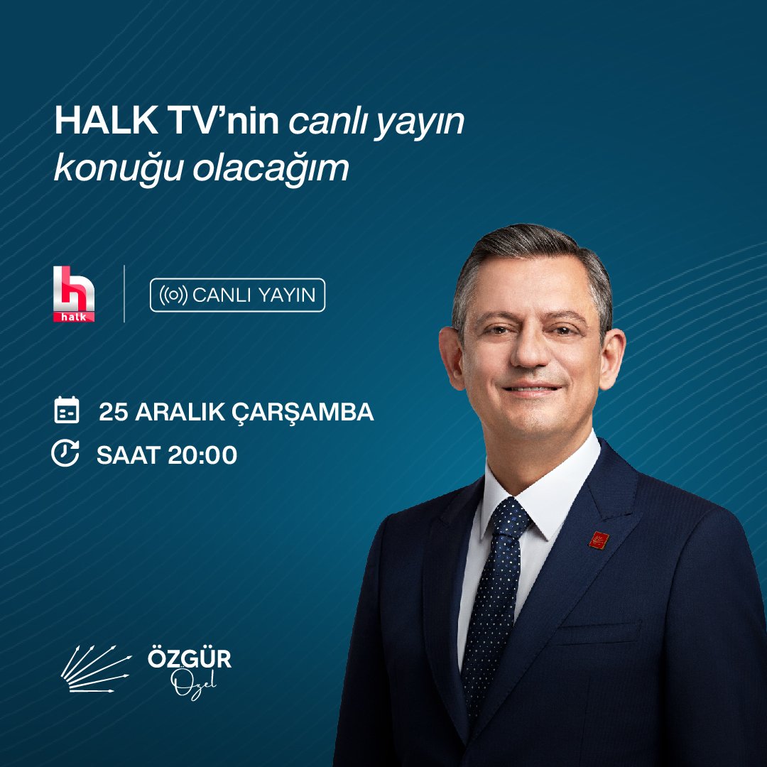 CHP Genel Başkan Yardımcısı Ensar AYTEKİN, bu akşam önemli bir programa katılacak