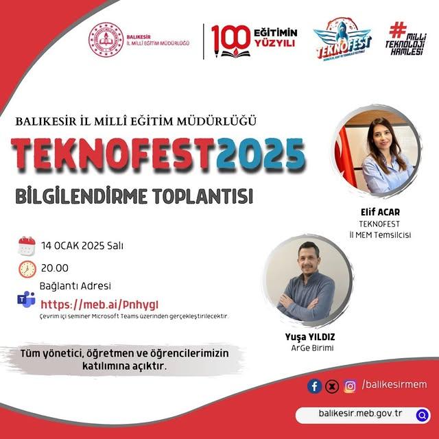 TEKNOFEST 2025 Bilgilendirme Toplantısı