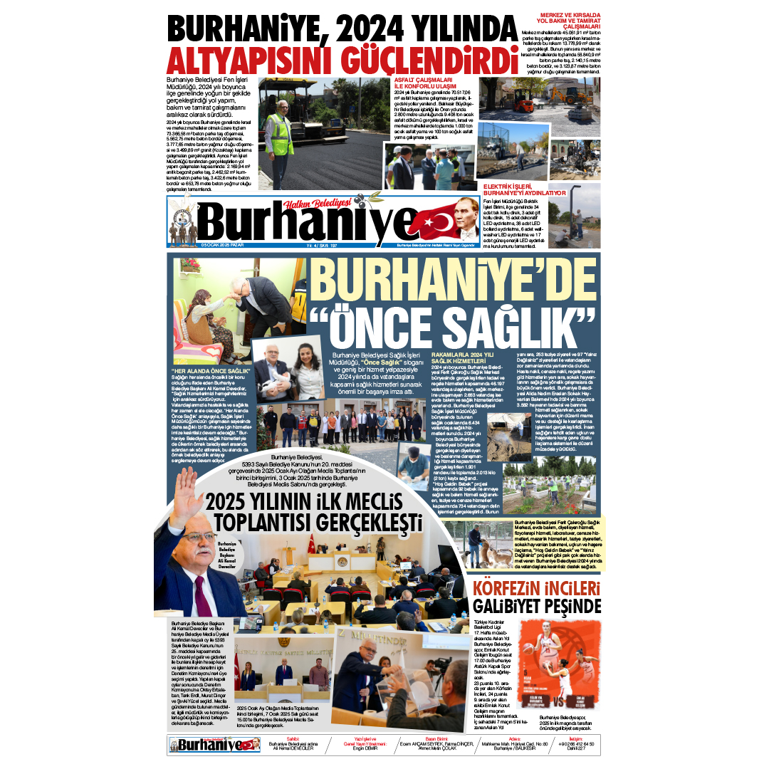 Burhaniye Haber Gazetesi’nin 197. Sayısı Yayımlandı