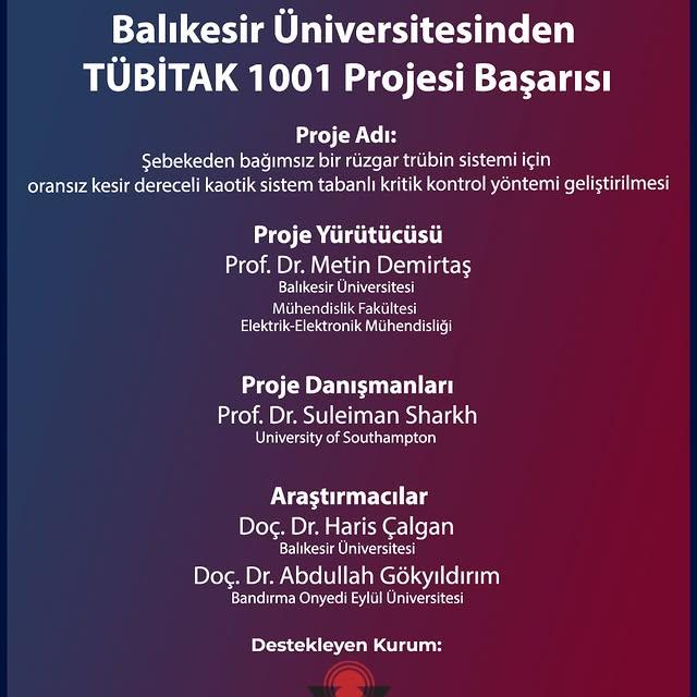 Balıkesir Üniversitesi’nden Önemli Bir Proje Başarısı