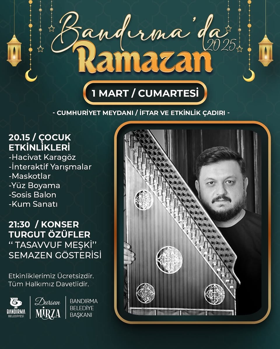 Bandırma’da Ramazan Ayı Coşkusu: Etkinlikler Başlıyor