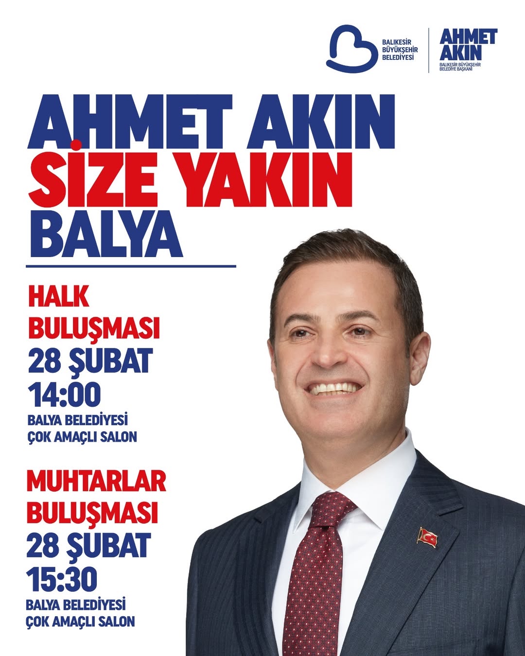 Balıkesir Büyükşehir Belediye Başkanı Ahmet Akın’dan Balya Ziyareti