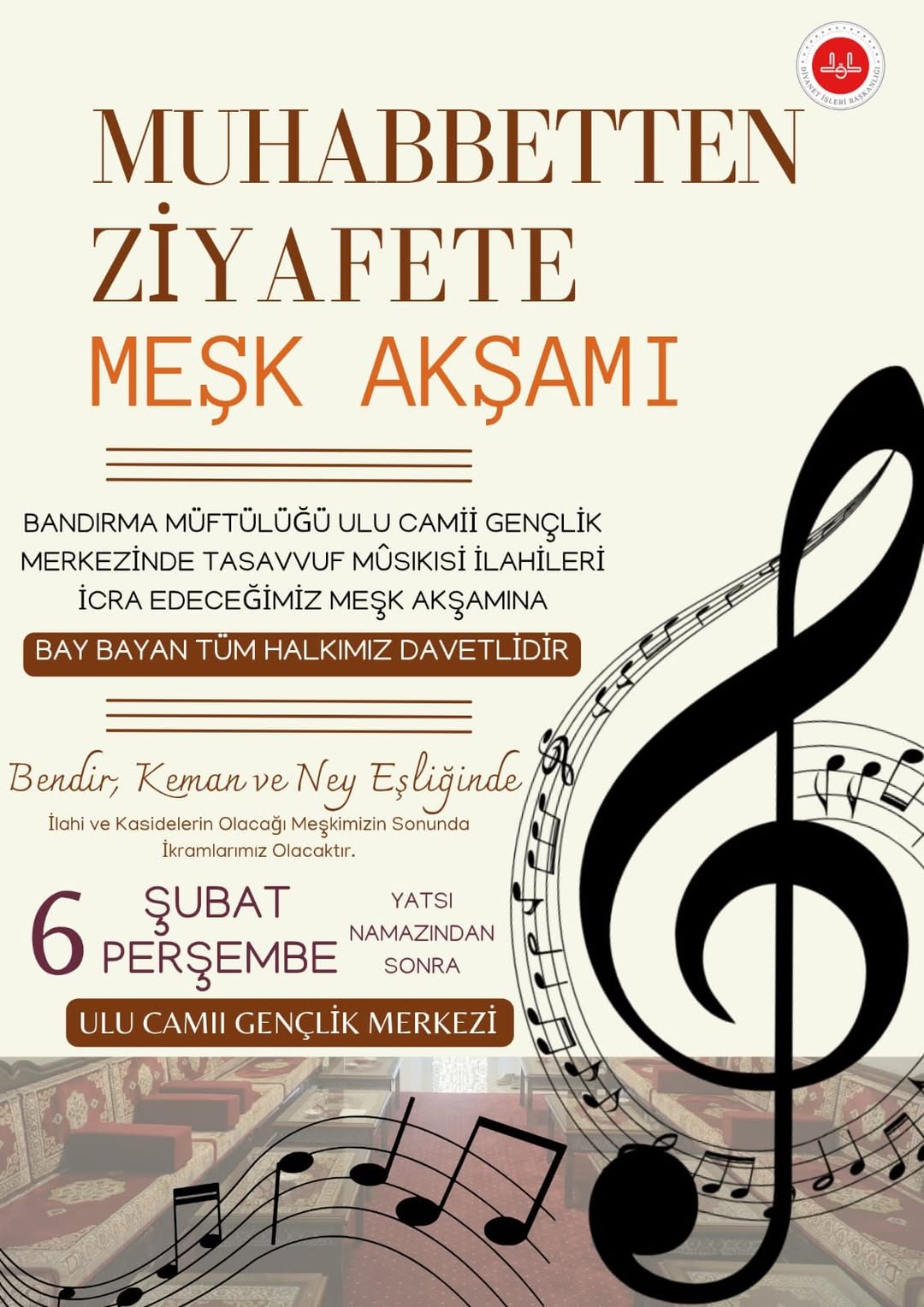 Bandırma’da Tasavvuf Musikisi Gecesi