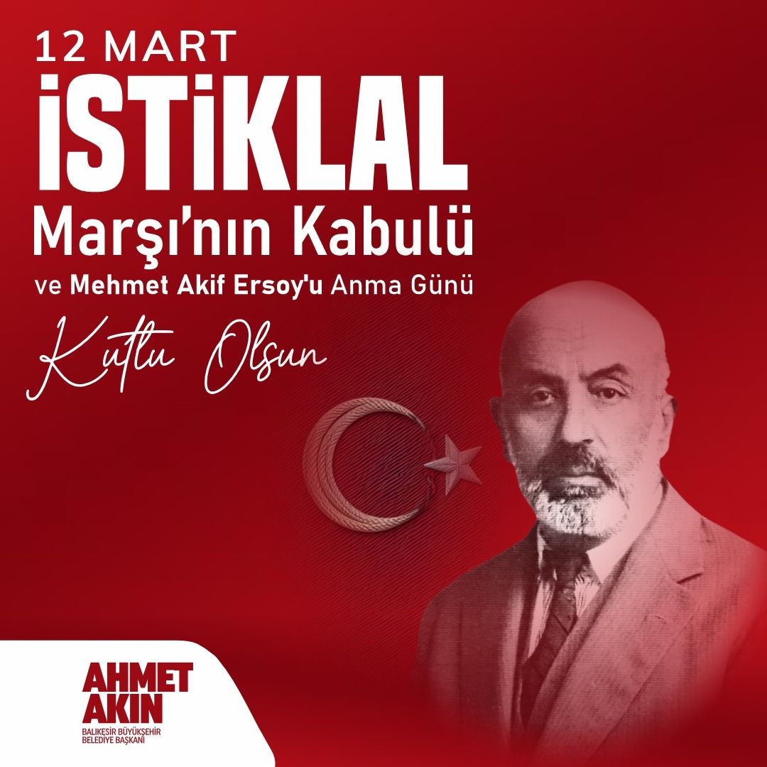 Balıkesir’de İstiklal Marşı’nın Kabulü ve Mehmet Akif Ersoy Anıldı