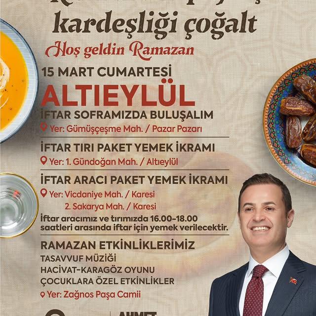 Balıkesir’de Ramazan Sofraları İlçe İlçe Kuruluyor