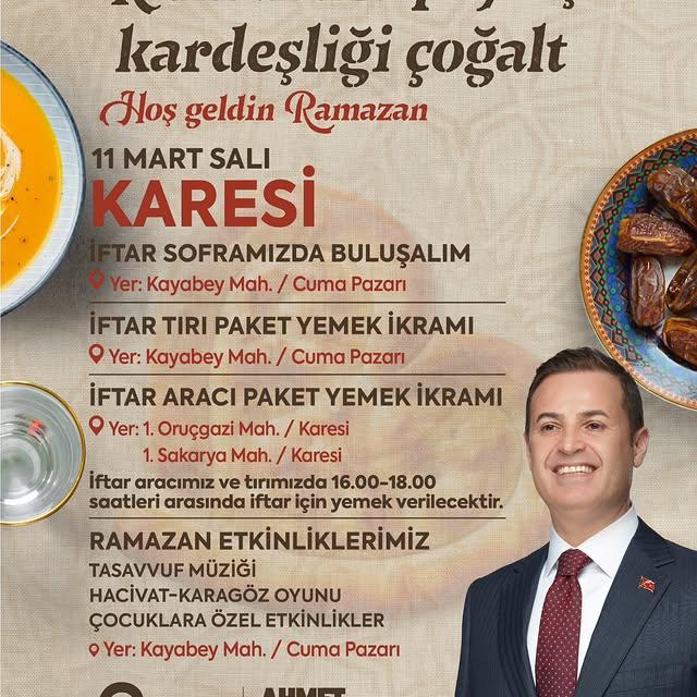 Balıkesir Büyükşehir Belediyesi’nden Ramazan Etkinlikleri