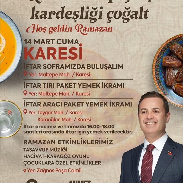 Balıkesir’de Ramazan Ayında 400 Bin Kişilik İftar Sofrası